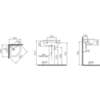 VitrA S50 5306B003-0999 Раковина угловая 40х40 см