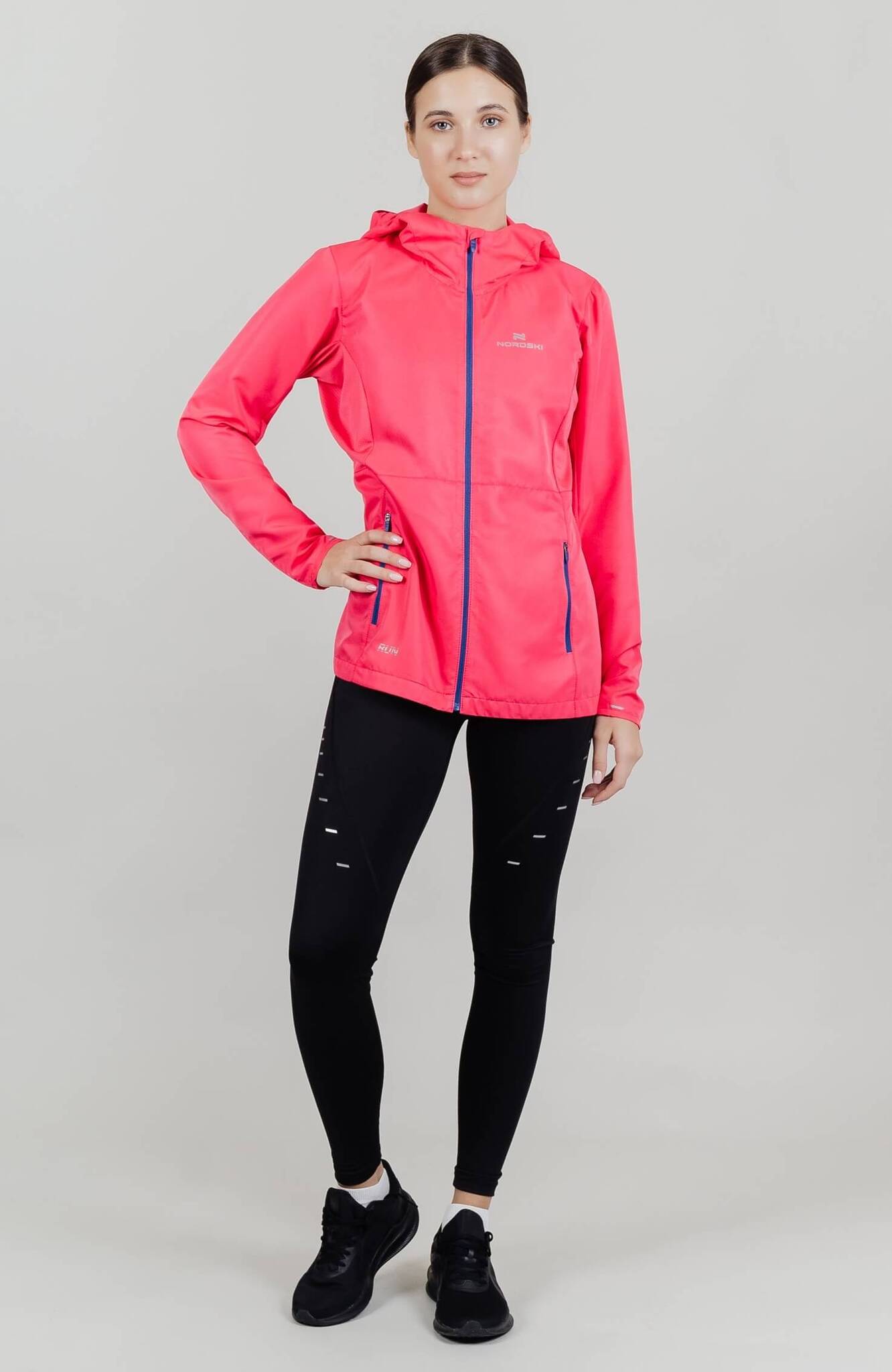 Женская ветровка для бега Nordski Run pink - 7