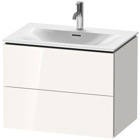 Duravit L-Cube LC630602222 Тумба подвесная под раковину, 2 ящика, 550x720x481мм, цвет White High Gloss