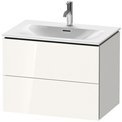 Duravit L-Cube LC630602222 Тумба подвесная под раковину, 2 ящика, 550x720x481мм, цвет White High Gloss фото