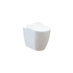 Creavit Free FE350-11CB00E-0000 Унитаз приставной, цвет: белый фото