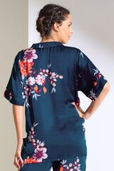 Пижамная рубашка с коротким рукавом LISCA AMARYLLIS 023447 | Сине-зеленый