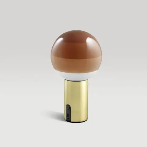 Фото: Настольный светильник Dipping Light Portable кремовый-матовая латунь - основной вид