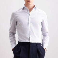 Сорочка мужская Seidensticker Slim Fit 01.845342-16 в синюю микроклеточку