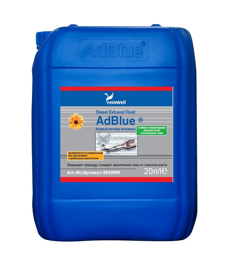 Водный раствор мочевины Reinwell AdBlue 32,5% 20л