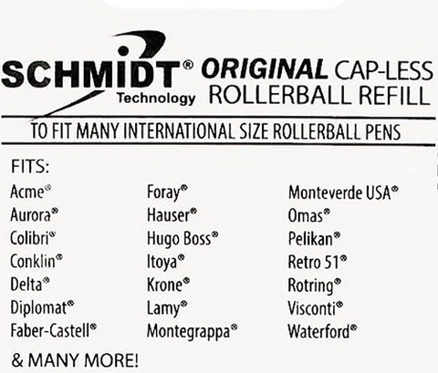 Стержень Schmidt Capless System, Long, Fine (8126)