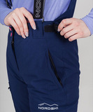 Горнолыжные брюки Nordski Lavin 2.0 Dress Blue W женские с высокой спинкой