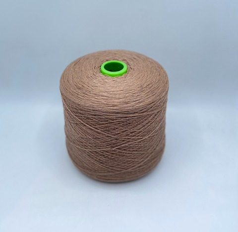 Бобинная пряжа (пр.Италия),art-Lambswool 2/17 850м/100гр, 100% Ягненок, цвет-Бежевый,неоднотонный(237/767). арт-33051