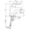 Ideal Standard Ceraflex B1710AA Смеситель для раковины однорычажный