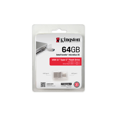 USB-накопитель Kingston DTDUO3C/64GB 64GB Серебристый