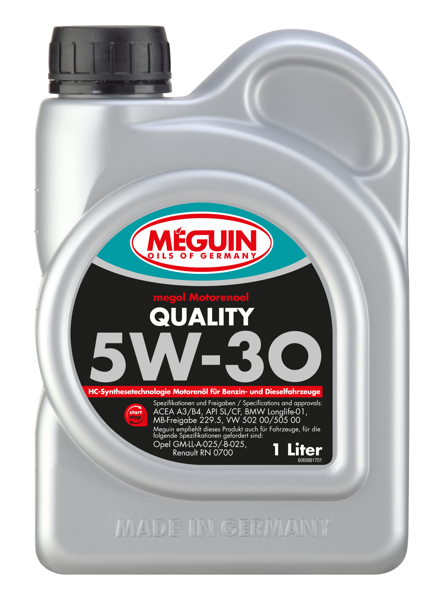 Моторное масло Meguin Motorenoel Quality 5W30 синтетическое 1л