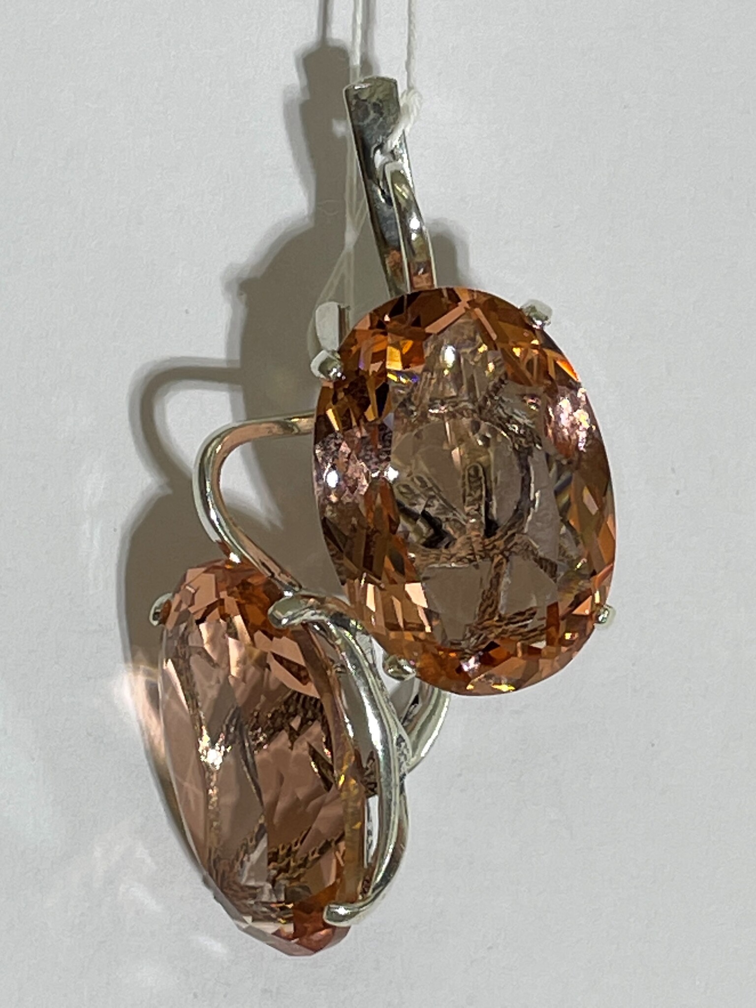 Озеро (серьги из серебра)