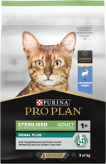 Pro Plan сухой корм для кошек кастр/стерил (кролик) 3 кг