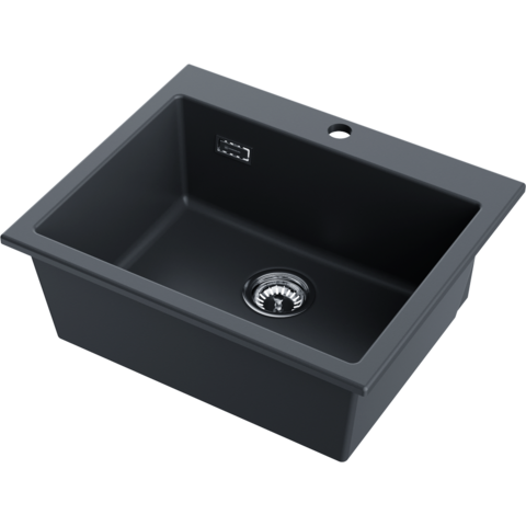 Omoikiri 4997480 Мойка Omishima 60-BL Matt Natceramic/черный