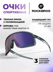 Очки спортивные Rockbros Polaric 14110025013 grey-violet