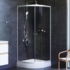 Am.Pm W88E-205-080MT64 X-Joy Twin Slide.  Душевое ограждение c поддоном. 80x80. профиль мат хром