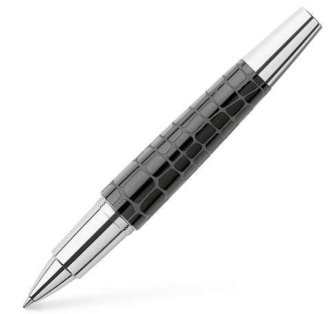Ручка-роллер Faber-Castell E-motion Resin Croco Black