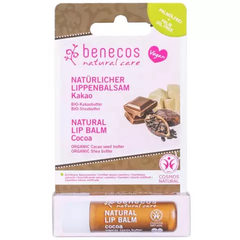 benecos Натуральный бальзам для губ Какао 4,7 г