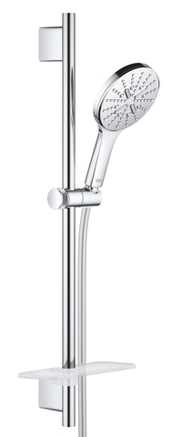 Душевой гарнитур RainShower SmartActive 130 круглый ручной душ, 3 режима струи, душевая штанга 600 (26546000)