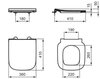 Ideal Standard i.life S T532901 Сиденье и крышка для унитаза с функцией плавного закрытия, дюропласт, с функцией fast fix (легкосъемное)