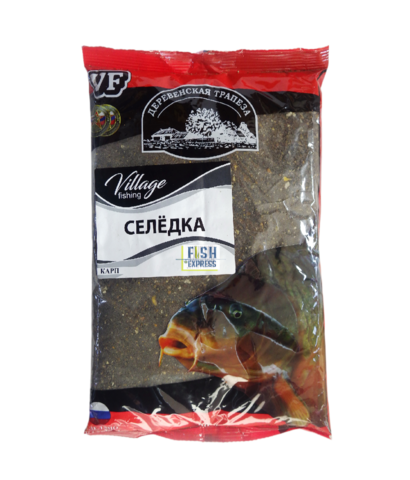 VF Карп селедка (крупная фракция) 0,9кг/10шт/уп цвет прикормки тёмный