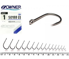 50188 № 12 Крючки OWNER Iseama W / Eye-Bc / продажа от 5 уп.