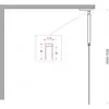 BelBagno UNO-L-1-TB-110-GR-GM Душевая перегородка универсальная с односторонним входом, стекло графит, профиль Оружейная сталь, 1100x2000 мм