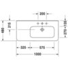 Duravit DuraStyle 2326100030 Раковина мебельная