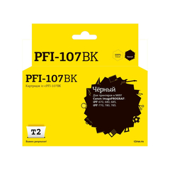 Картридж струйный T2 PFI-107BK (IC-CPFI-107BK)чер.для Canon iPF-670/770/780