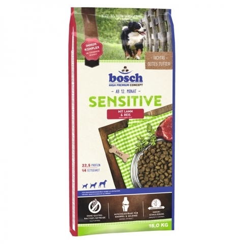 Bosch для взрослых собак Sensitive Lamb & Rice 15 кг