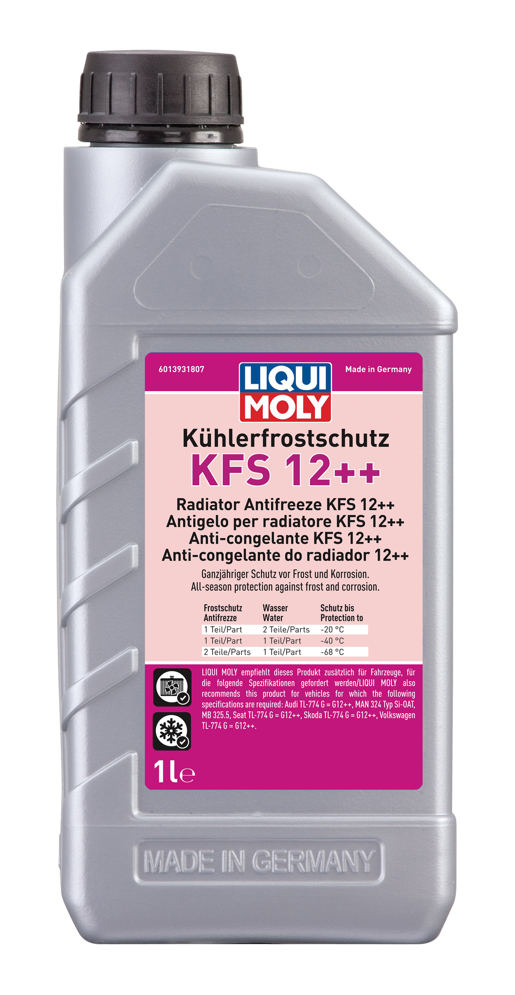 Антифриз-концентрат Liqui Moly Kuhlerfrostschutz KFS 12++ красный 1л