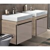 Geberit Citterio 500.556.JI.1 Тумба для раковины 58.4x55.4x50.4см, бежевый / глянцевое стекло, светлый дуб / меламин, структура дерева
