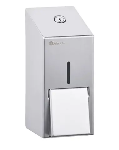 Merida DSA102.R Дозатор для жидкого мыла STELLA R металлический, механический, наливной, антифингер, 500 мл