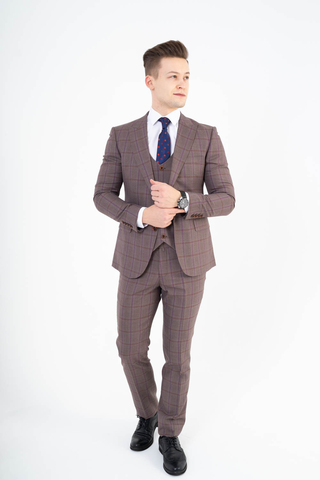 Костюм мужской - тройка Slim Fit SACO 12/002