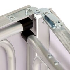 Стол складной металл, прямоугольный, 120х60х55.5 см, столешница МДФ, голуб,