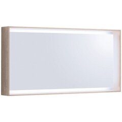 Geberit Citterio 500.570.JI.1 Зеркало с подсветкой 118.4x58.4см, Бежевый дуб / Меламин, древесная структура фото