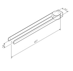Двойная вешалка-вертушка для полотенец AM.PM INSPIRE 2.0 - A50A32600
