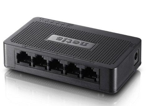Коммутатор NETIS ST3105S 5 LAN портов, свитч RG45 / неуправляемый 5-ports mini Desktop Switch / 100Mбит/с