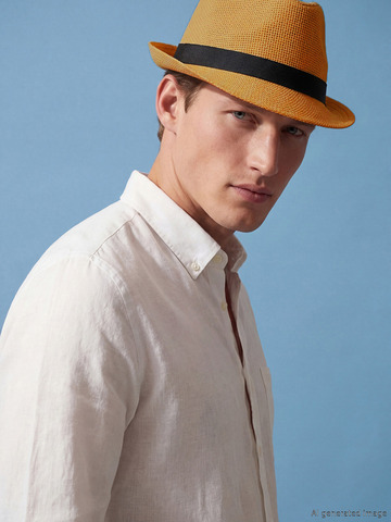Картинка шляпа Skully Wear  khaki - 3