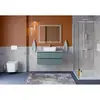 BelBagno KRAFT-1000-2C-SO-AO База под раковину подвесная с фрезерованными ручками по всей длине фасада с двумя выкатн. ящ., Голубой Мат.,1000x455x500