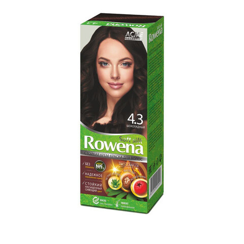 Крем-краска для волос Rowena soft silk, тон 4.3 шоколад