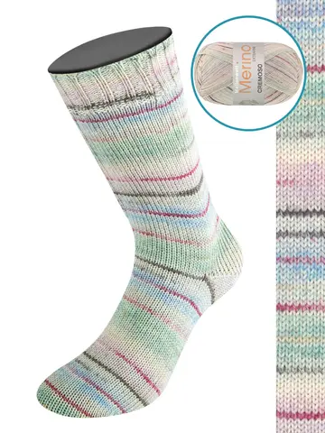 Пряжа Lana Grossa Meilenweit 100 Merino Extrafine Cremoso 4123