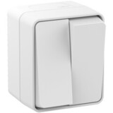 AtlasDesign PROFI IP54 О/У 2-клавишный ВЫКЛЮЧАТЕЛЬ 10 АХ, БЕЛЫЙ — фото 2