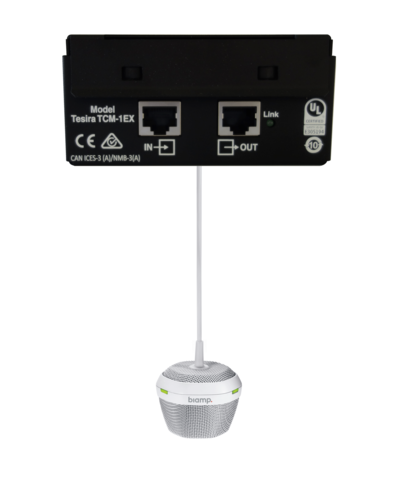Подвесной микрофон Biamp Tesira TCM-1EX White — фото 3