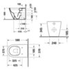 Duravit D-Neo 20030900001 Унитаз напольный 370х580х400 мм, безободковый, слив в стену, с WonderGliss, цвет: белый