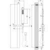 Gessi Rettangolo 20145#031 Душевая стойка с ручным душем, цвет: хром