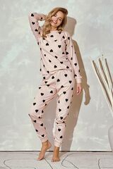 Пижама женская со штанами TARO 3206 HANNAH_Светло-розовый + черный