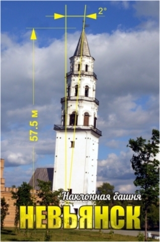 Урал Сувенир - Невьянск магнит закатной 80*53 мм №0008