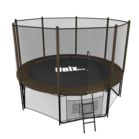 Батут UNIX line Black&Brown 10 ft (outside)