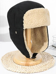 Шапка-ушанка Skully LFM-150 black canvas